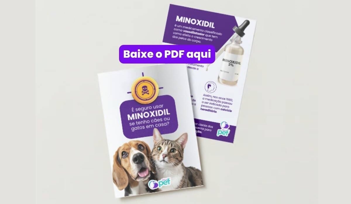 Minoxidil é tóxico para cães e gatos